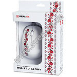 Фото Мышка REAL-EL RM-777 (Glory) , USB, 2 key, 1 Wheel, 1000cpi