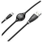 Изображение Кабель Baseus CALEYE-01 Big Eye Digital display USB/Lightning 1.2м Black Фото Кабель Baseus CALEYE-01 Big Eye Digital display USB/Lightning 1.2м Black