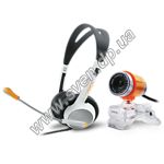Изображение WEB-камера + наушники с микрофоном CANYON CNR-CP11 , 1.3Mp, 1280x1024 Фото WEB-камера + наушники с микрофоном CANYON CNR-CP11 , 1.3Mp, 1280x1024