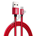 Изображение Кабель REMAX RC-091m Fabric USB-MicroUSB 1м Red 2.1A Фото Кабель REMAX RC-091m Fabric USB-MicroUSB 1м Red 2.1A