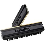 Оперативная память Patriot Viper 4 BLACKOUT (PVB416G300C6K) DDR-4 2шт х 8Gb 3000MHz - фото