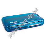 Изображение Картридер ext USB 2.0 ALL-in-1 SVEN AC-116 (blue) Фото Картридер ext USB 2.0 ALL-in-1 SVEN AC-116 (blue)
