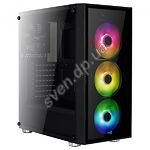 Изображение Корпус AEROCOOL PGS QUARTZ RGB-Black без БП Фото Корпус AEROCOOL PGS QUARTZ RGB-Black без БП