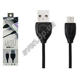 Изображение Кабель REMAX RC-050m Lesu USB-MicroUSB 1м Black 1.3A Фото Кабель REMAX RC-050m Lesu USB-MicroUSB 1м Black 1.3A