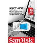 Изображение USB Flash - 8GB (SanDisk Cruzer Edge White/Blue SDCZ51W-008G-B35B) Фото USB Flash - 8GB (SanDisk Cruzer Edge White/Blue SDCZ51W-008G-B35B)