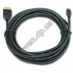 Изображение Кабель Cablexpert CC-HDMID-15 HDMI to microHDMI gold 4,5m v1.3 Фото Кабель Cablexpert CC-HDMID-15 HDMI to microHDMI gold 4,5m v1.3