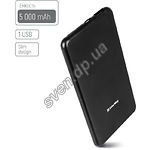 Изображение Внешний аккумулятор Power Bank ColorWay 5000 mAh Ultra slim Black (CW-PB050LPB1BK) Фото Внешний аккумулятор Power Bank ColorWay 5000 mAh Ultra slim Black (CW-PB050LPB1BK)