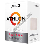 Процессор AMD Athlon 220GE (3,4GHz) AM4 2-Core/4-Thread YD220GC6FBBOX - фото