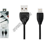 Изображение Кабель REMAX RC-050i Lesu USB-Lightning 1м Black 1.3A Фото Кабель REMAX RC-050i Lesu USB-Lightning 1м Black 1.3A