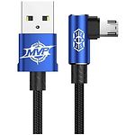 Изображение Кабель Baseus CAMMVP-A03 MVP Elbow USB/Micro USB 1м Blue 2A Фото Кабель Baseus CAMMVP-A03 MVP Elbow USB/Micro USB 1м Blue 2A
