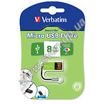 Изображение USB Flash - 8GB (Verbatim {47423}, "Micro USB Drive 2.0" зеленый) Фото USB Flash - 8GB (Verbatim {47423}, "Micro USB Drive 2.0" зеленый)
