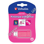Фото USB Flash - 8GB (Verbatim {47397}, "STORE N GO PINSTRIPE" розовый)