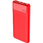 Изображение Внешний аккумулятор Power Bank Baseus (PPYZ-C09) Thin QC3.0 M+T Daul input 10000mAh Red Фото Внешний аккумулятор Power Bank Baseus (PPYZ-C09) Thin QC3.0 M+T Daul input 10000mAh Red