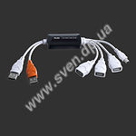 Изображение Концентратор HUB USB 2.0 Hardity HB-008 Black, 3 ports USB + mini-USB + USB power Фото Концентратор HUB USB 2.0 Hardity HB-008 Black, 3 ports USB + mini-USB + USB power