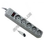 Фото Фильтр-удлинитель сетевой Gembird SPG5-X-6G 1.8м Grey