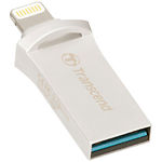 Изображение USB Flash 64Gb TRANSCEND JetDrive Go 500 Silver TS64GJDG500S Lightning/USB 3.1 Фото USB Flash 64Gb TRANSCEND JetDrive Go 500 Silver TS64GJDG500S Lightning/USB 3.1