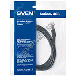 Изображение Кабель SVEN USB2.0 AM/BM (printer) 3м (art 15527) Фото Кабель SVEN USB2.0 AM/BM (printer) 3м (art 15527)