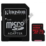 Изображение microSD XC 512 GB Kingston Canvas React UHS-I U3 Class10 (SDCR/512GB) SD адаптер Фото microSD XC 512 GB Kingston Canvas React UHS-I U3 Class10 (SDCR/512GB) SD адаптер