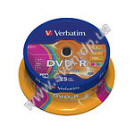 Изображение DVD-R Verbatim 4,7Gb 16x Cake 25 pcs Colour (43732) Фото DVD-R Verbatim 4,7Gb 16x Cake 25 pcs Colour (43732)