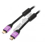 Изображение Кабель Viewcon VC-HDMI-510-5m HDMI to HDMI gold v1.4 Ферритовые кольца Фото Кабель Viewcon VC-HDMI-510-5m HDMI to HDMI gold v1.4 Ферритовые кольца