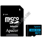 Изображение microSD HC 16Gb Apacer Class10 UHS-1 U1 V10 (AP16GMCSH10U6-R с переходником на полный SD) (R100MB/s) Фото microSD HC 16Gb Apacer Class10 UHS-1 U1 V10 (AP16GMCSH10U6-R с переходником на полный SD) (R100MB/s)