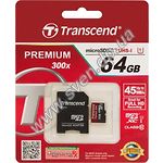 Изображение microSD XC 64Gb Transcend Premium Class10 UHS-I U1 (c переходником на SD, TS64GUSDU1) Фото microSD XC 64Gb Transcend Premium Class10 UHS-I U1 (c переходником на SD, TS64GUSDU1)