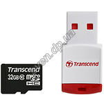 Изображение microSD HC 32GB Transcend Сlass 10 + RDP3 Card Reader(TS32GUSDHC10-P3) Фото microSD HC 32GB Transcend Сlass 10 + RDP3 Card Reader(TS32GUSDHC10-P3)