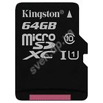 Изображение microSD XC 64Gb Kingston Canvas Select Class10 UHS-I (без переходника, SDCS/64GBSP) Фото microSD XC 64Gb Kingston Canvas Select Class10 UHS-I (без переходника, SDCS/64GBSP)