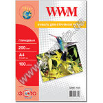 Фотобумага WWM глянцевая 200г/м2 А4 (G200.100) - фото