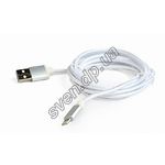 Кабель Gembird Cablexpert CCB-mUSB2B-AMLM-6-S USB2.0 to Lightning, 1.8м - фото