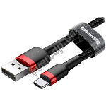 фото Кабель Baseus CATKLF-A91 Cafule USB/Type-C, 0.5м Red+Black 3A