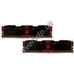 Изображение DDR-4 2шт x 8GB 3000МГц Goodram Iridium X Black (IR-X3000D464L16S/16GDC) Фото DDR-4 2шт x 8GB 3000МГц Goodram Iridium X Black (IR-X3000D464L16S/16GDC)
