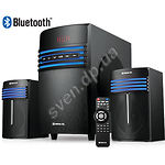 Фото Акустическая система REAL-EL M-540 black, 2.1 30W Woofer + 2*14 speaker, BT, FM, SD, USB, LED