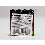 Фото Батарейка CAMELION R03P-SP4G Super Heavy Duty Green AAA (4260033156471) 4шт/shrink