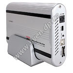 Фото HDD Rack SVEN SH-360 Внеш. USB 2.0 3,5" S-ATA+eSATA, металлический корпус, One Touch Backup, серебро