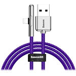 Фото Кабель Baseus CAL7C-A05 Iridescent Lamp Mobile Game USB/Lightning 1м Purple 2.4A