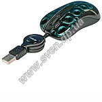 Изображение Мышка A4 X6-60МD-3 GLaser USB, 1 Wheel, 2x, 800cpi (черная с зелеными кругами) Фото Мышка A4 X6-60МD-3 GLaser USB, 1 Wheel, 2x, 800cpi (черная с зелеными кругами)