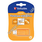 Изображение USB Flash 16Gb Verbatim {49069}, USB 2.0, "STORE N GO PINSTRIPE" оранжевый) Фото USB Flash 16Gb Verbatim {49069}, USB 2.0, "STORE N GO PINSTRIPE" оранжевый)