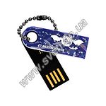 Изображение USB Flash - 4GB (SILICON POWER Touch 820 с синим узором) Фото USB Flash - 4GB (SILICON POWER Touch 820 с синим узором)