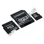 Изображение microSD HC 8Gb KINGSTON с переходником на полный SD и miniSD (SDC4/8GB2ADP) Фото microSD HC 8Gb KINGSTON с переходником на полный SD и miniSD (SDC4/8GB2ADP)