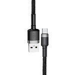 Изображение Кабель Baseus CAMKLF-BG1 Cafule USB/Micro USB, 1м Gray+Black 2.4A Фото Кабель Baseus CAMKLF-BG1 Cafule USB/Micro USB, 1м Gray+Black 2.4A