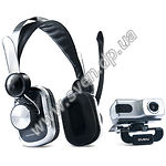 Изображение WEB-камера + наушники с микрофоном SVEN ICH-8600web, 2Mp dinamic/1.3Mp CMOS, USB, 1280x1024 Фото WEB-камера + наушники с микрофоном SVEN ICH-8600web, 2Mp dinamic/1.3Mp CMOS, USB, 1280x1024