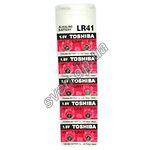 Изображение Батарейка TOSHIBA LR41 (G3/392) Alkaline (LR41-B10-T) 1.5V (10шт/blister) поштучно Фото Батарейка TOSHIBA LR41 (G3/392) Alkaline (LR41-B10-T) 1.5V (10шт/blister) поштучно