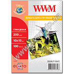 Изображение Фотобумага WWM глянцевая, 200г/м2, 100х150 мм, 100л (G200.F100/C) Фото Фотобумага WWM глянцевая, 200г/м2, 100х150 мм, 100л (G200.F100/C)
