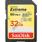 Изображение SD HC 32Gb SanDisk Extreme Class 10 UHS-I U3 (SDSDXVE-032G-GNCIN) R90Mb/s, 600x Фото SD HC 32Gb SanDisk Extreme Class 10 UHS-I U3 (SDSDXVE-032G-GNCIN) R90Mb/s, 600x