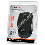 Фото Мышка REAL-EL RM-310 Wireless (black) USB, 3 key, 1 Wheel, 1600dpi