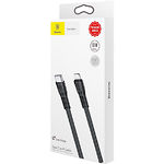 Изображение Кабель Baseus CAZYSC-A01 Tough Series Type-C/Lightning, 1м Black Фото Кабель Baseus CAZYSC-A01 Tough Series Type-C/Lightning, 1м Black