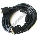 Изображение Кабель Viewcon VM016-10, VGA Premium HD15M/HD15F, 10m, dual-shield, 2*феррофильтра, удлинитель Фото Кабель Viewcon VM016-10, VGA Premium HD15M/HD15F, 10m, dual-shield, 2*феррофильтра, удлинитель