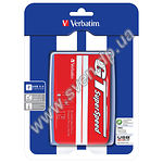 Изображение внешний HDD Verbatim 1000GB ext., USB3.0, 2.5", GT Super Speed RED/WHITE (53082) Фото внешний HDD Verbatim 1000GB ext., USB3.0, 2.5", GT Super Speed RED/WHITE (53082)