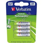 Изображение Аккумулятор Verbatim (49942) AAA NiMH, 1,2В 1000mAh (4шт/blister) Фото Аккумулятор Verbatim (49942) AAA NiMH, 1,2В 1000mAh (4шт/blister)
